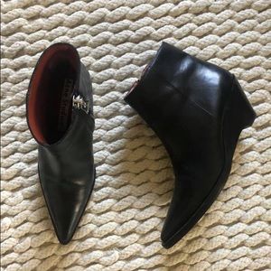 New Acne Studios Black Caroline Ankle Boot